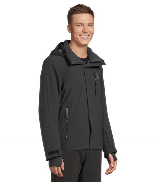 Spyder Men's Primer Insulated Ski Jacket Black 20K EXO-Shield PrimaLoft 60g