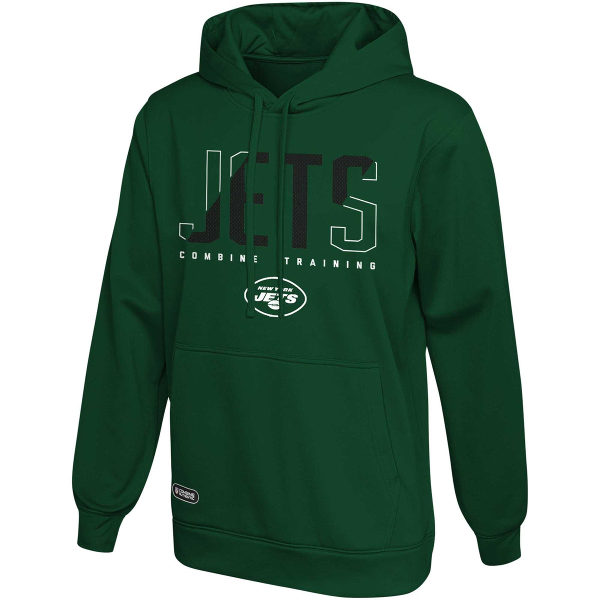 York Jets Men's Green Pullover Hoodie - Backfield Combine Sweatshirt