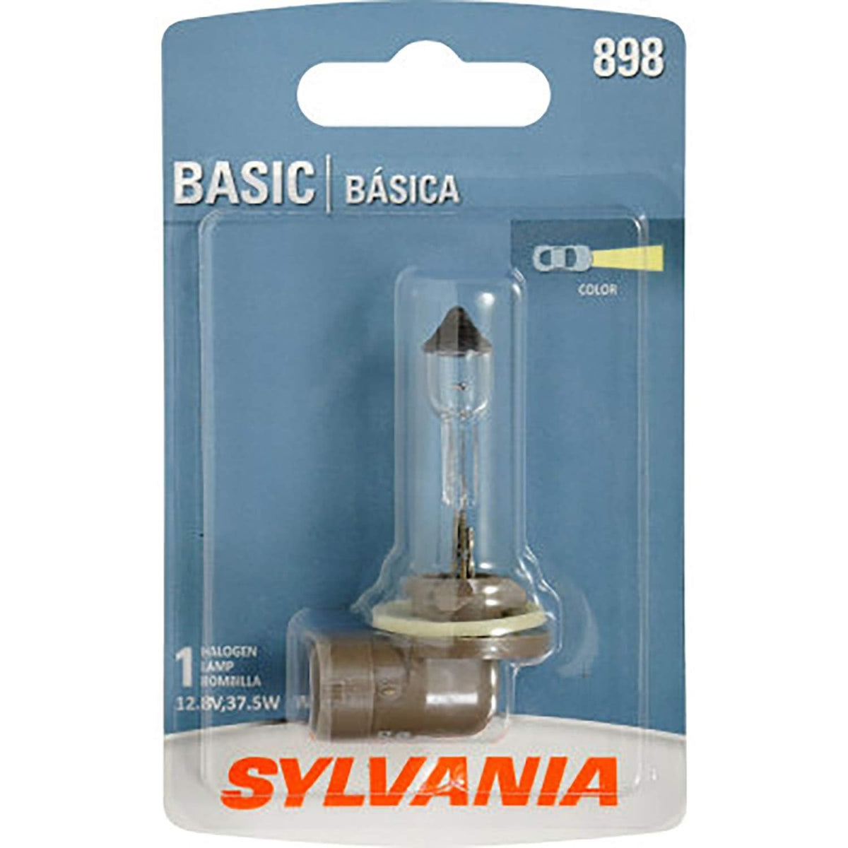 SYLVANIA 898 Basic Halogen Fog Light Bulb, Clear, 1-Pack, DOT-Approved