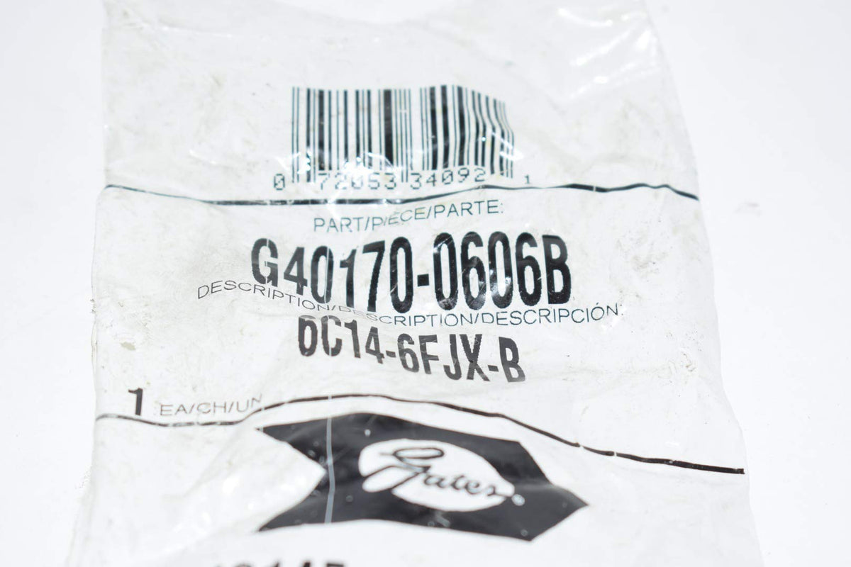 Gates G40170-0606B Brass Hydraulic Hose Pipe Fitting, Connection