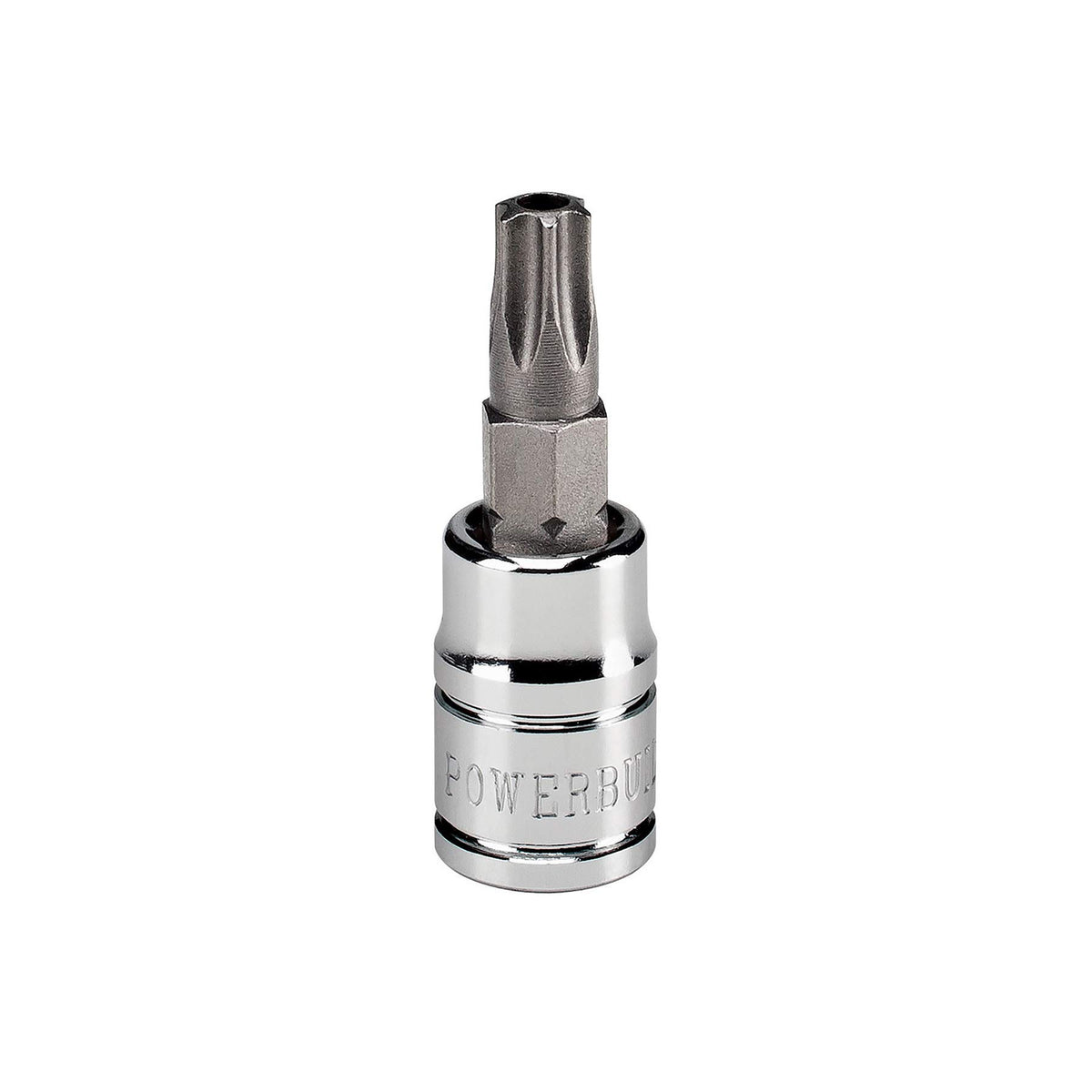 Powerbuilt 648503 T30 Tamper Proof Torx Bit Socket 1/4" Drive Security Star