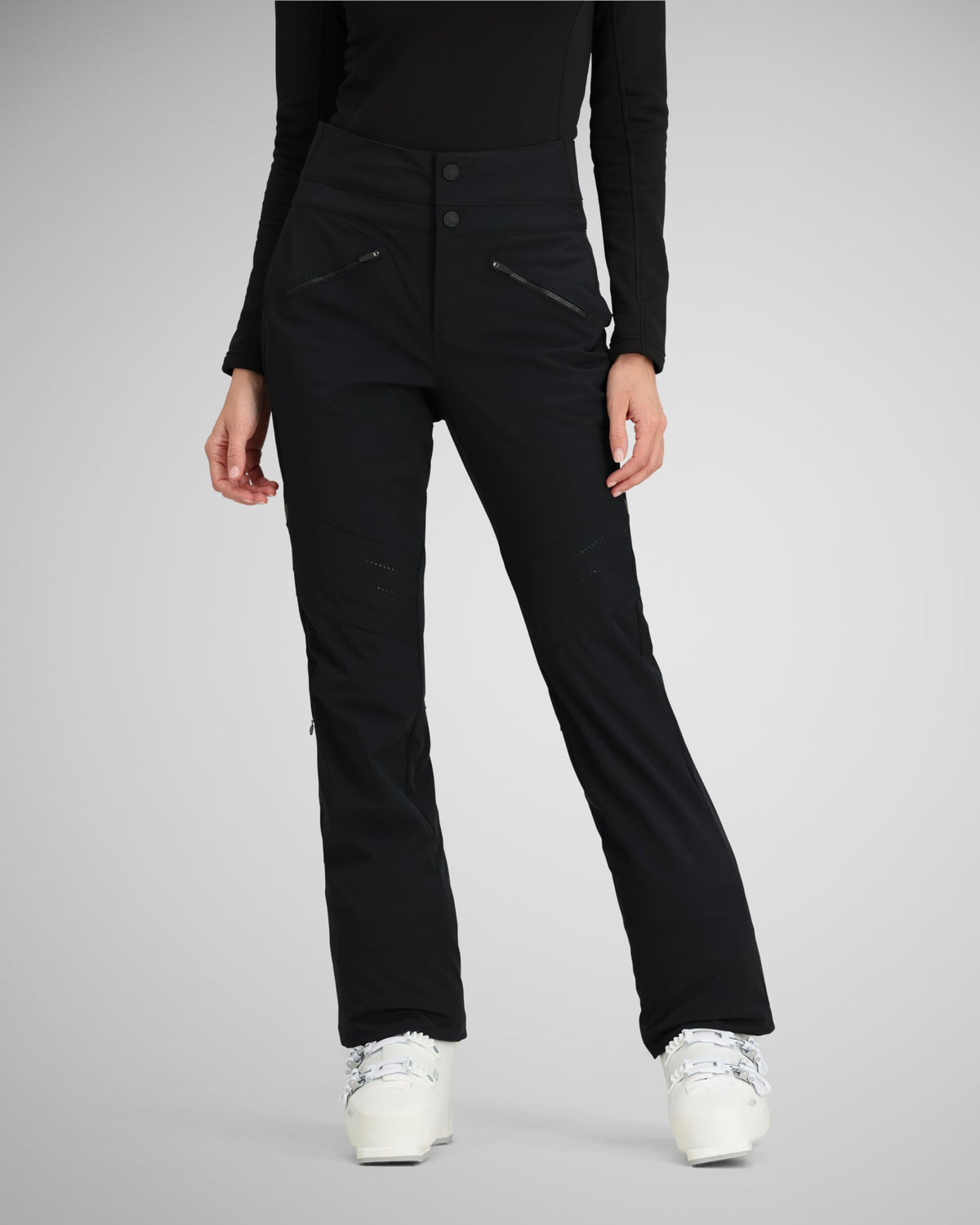 Obermeyer Chateau Pants Womens Waterproof Ski Black Size 10 High Rise