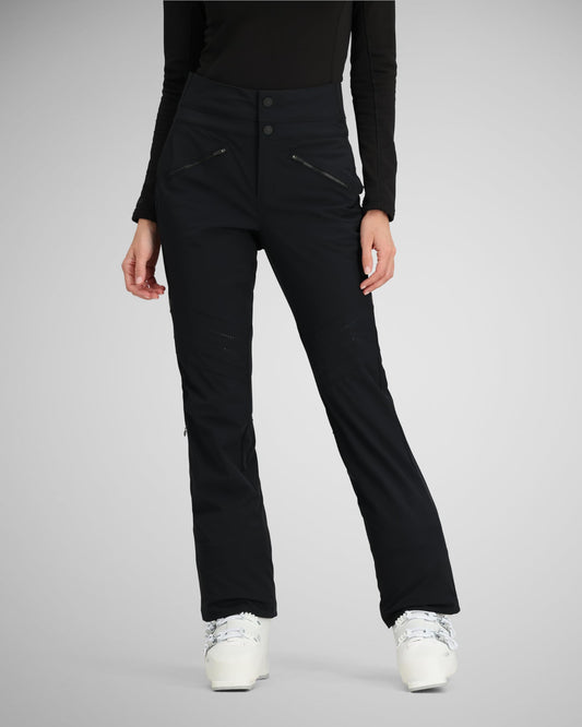 Obermeyer Chateau Pants Womens Waterproof Ski Black Size 10 High Rise