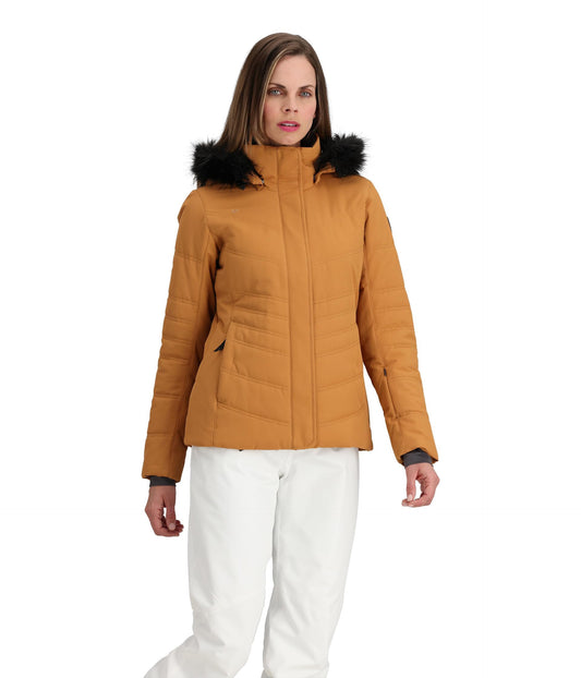 Obermeyer Tuscany II Jacket Brown Sugar Size 6 Waterproof Insulated Winter Coat