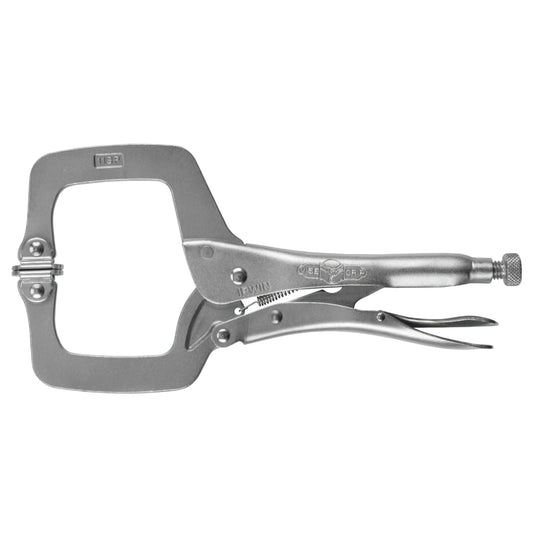 IRWIN VISE-GRIP 165 4" Locking C-Clamp Swivel Pads 1-5/8" Jaw 4SP