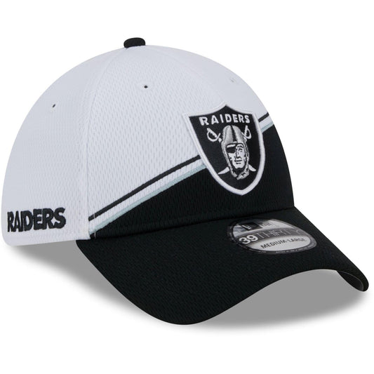 Era Men's Las Vegas Raiders 2023 Sideline Flex Hat White Black