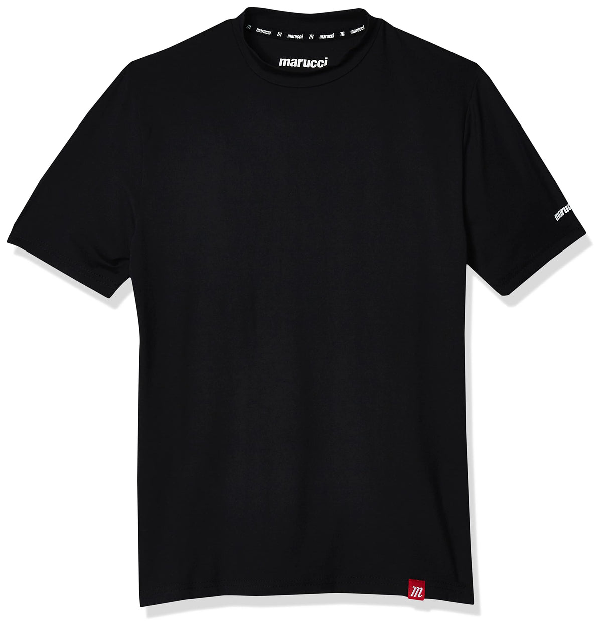 Marucci Youth Performance Tee Black Large Moisture-Wicking Stretch Shirt