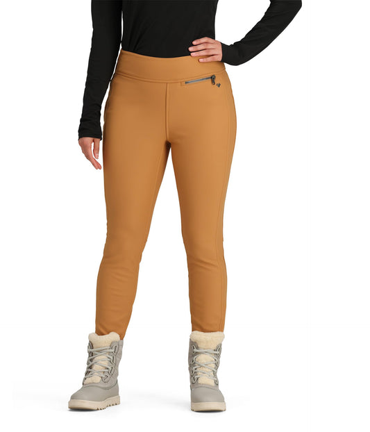 Obermeyer Jinks ITB Women's Softshell Ski Pants 10R Brown Sugar Stretch