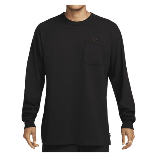 Nike Sportswear Premium Essentials Men's Long Sleeve Pocket T-Shirt Black S
