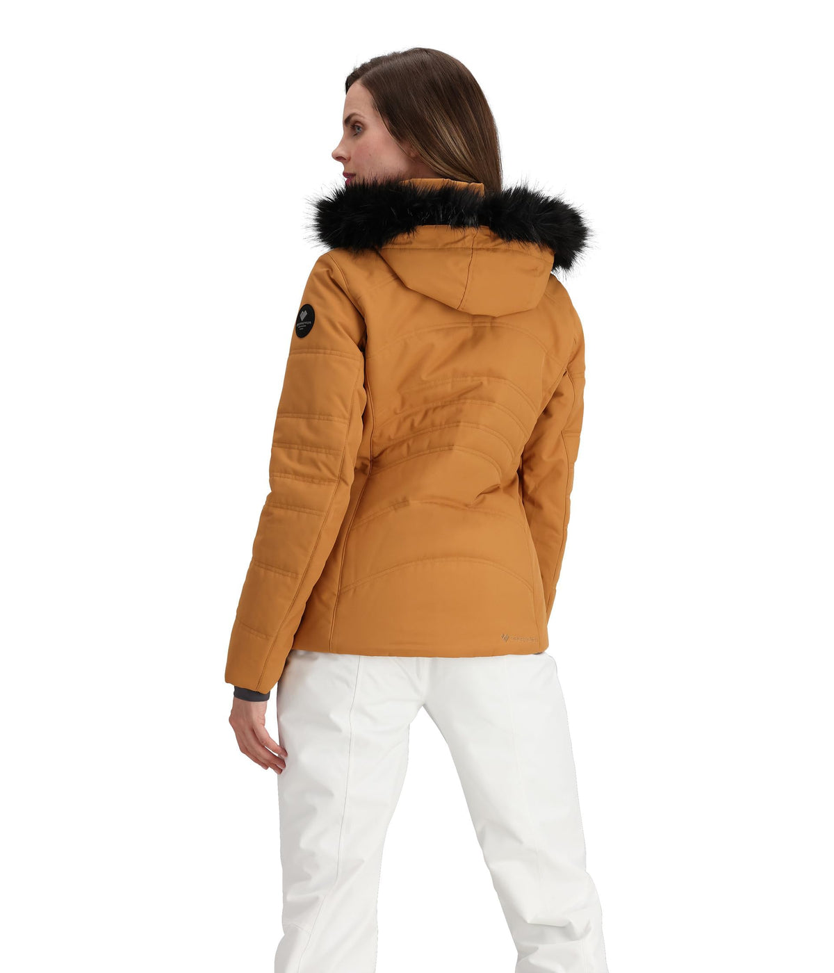 Obermeyer Tuscany II Women's Waterproof Ski Jacket Brown Sugar Size 4