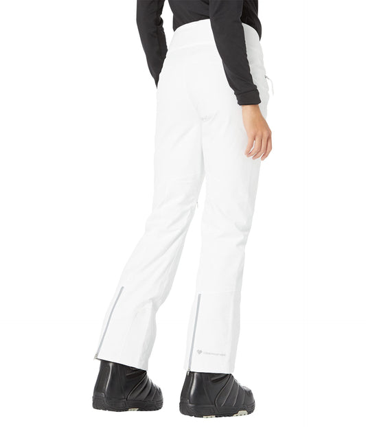 Obermeyer Bliss Womens Snow Pants White High Back Waistband Cozy Winter Casual