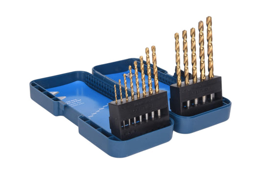 Century Drill & Tool 88439 13pc Titanium Drill Bit Set 1/16"-1/4" M2 HSS