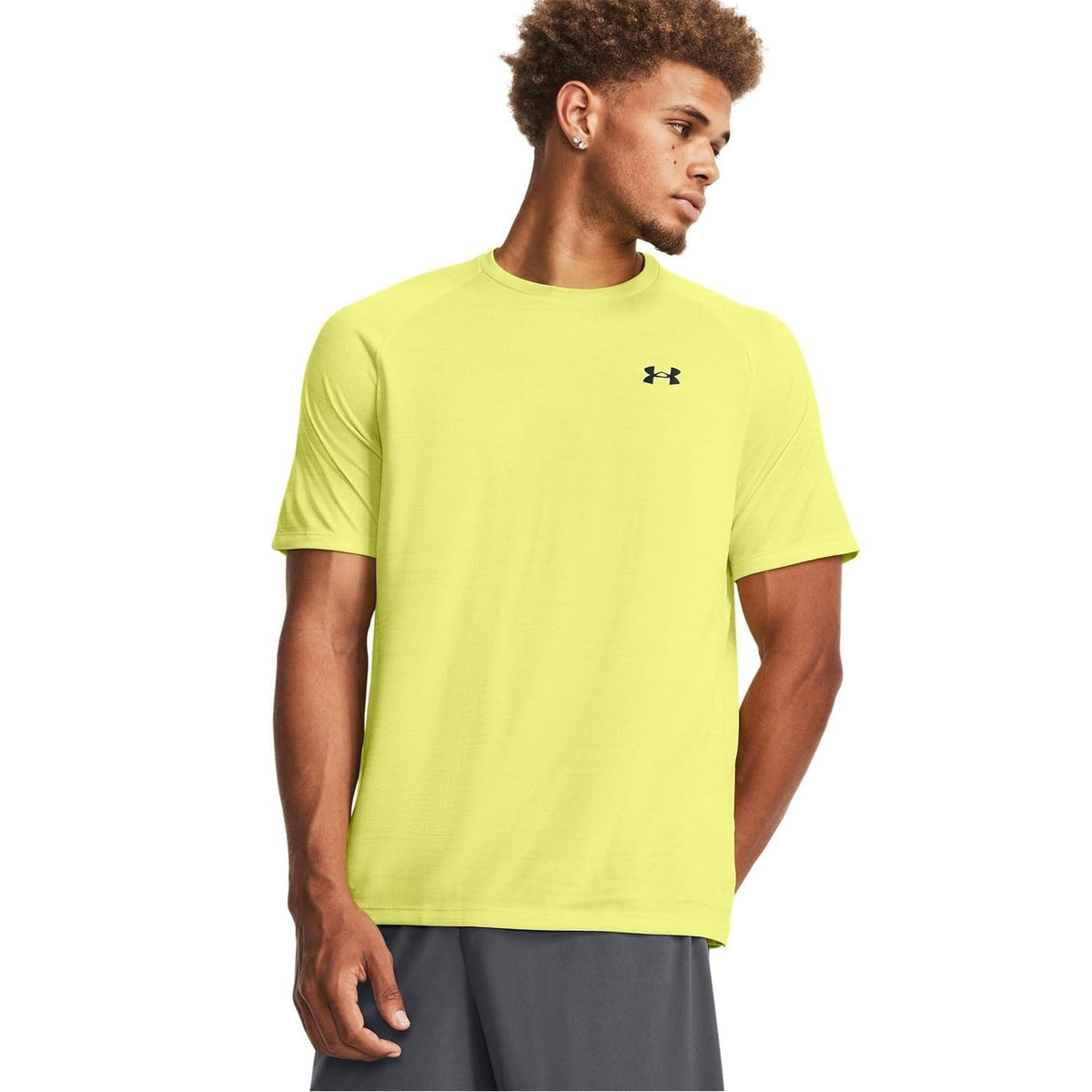 Under Armour Men's Tech™ 2.0 Tiger Running Shirt Hi Viz Yellow, Size XL - Fast Dry