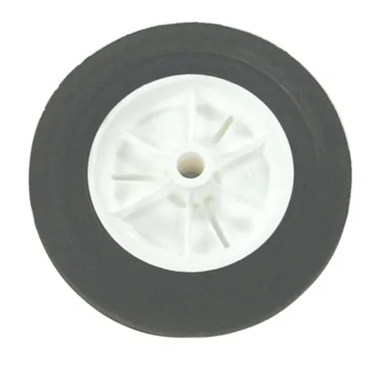 Prime-Line 7-04376 Lawn Mower Wheel Replacement Black Plastic Smooth Tread