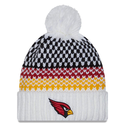 Era Women's White York Jets 2023 Sideline Cuffed Knit Hat Pom NFL