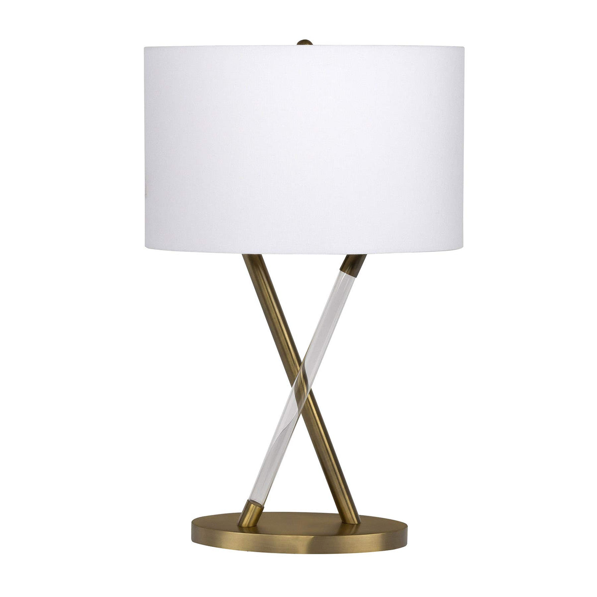 Litex Rose Gold Glass Lamp, Modern Table Light, 120V, Model 86223