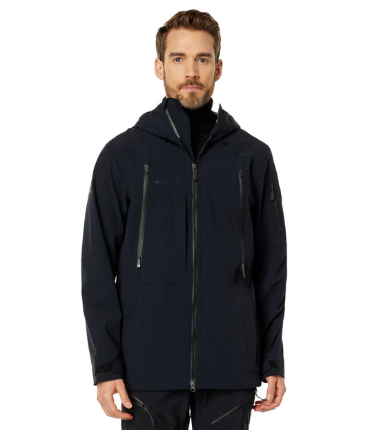 Obermeyer Highlands Men's Black Hooded Waterproof Shell Jacket Medium