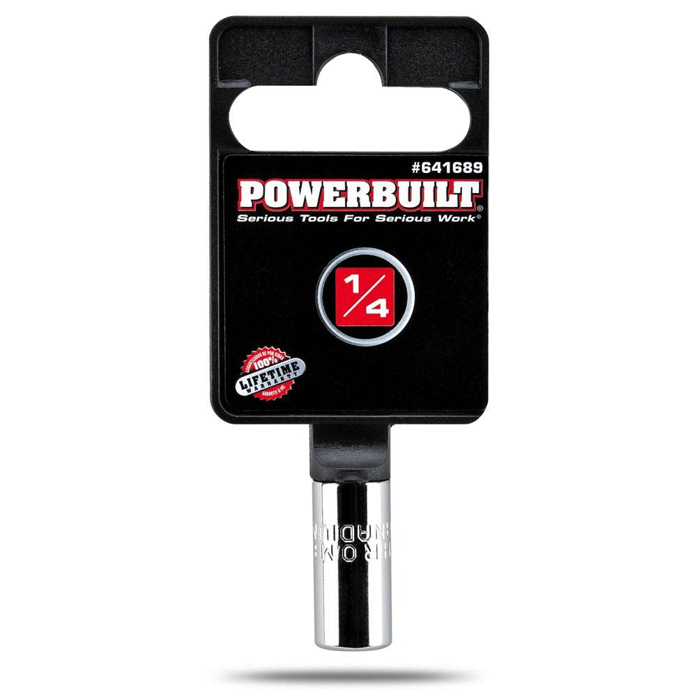 Powerbuilt 641689 1/4" Dr. Hex Bit Adapter