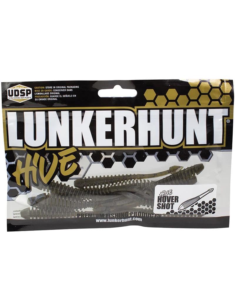 Lunkerhunt HIVE Hover Shot Lure 3.5 Inch Shad Color 8 Pack Fishing Bait