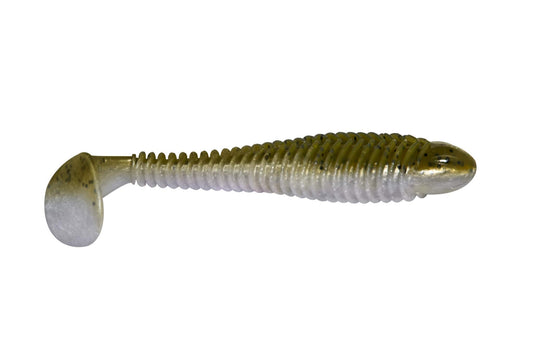 Googan Baits Saucy Swimmer 3.8" Plastic Lure - Sexy Shimmer Fishing Bait