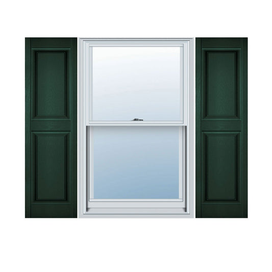 Builders Edge 14.5x40 Shutters Midnight Green Exterior Addition