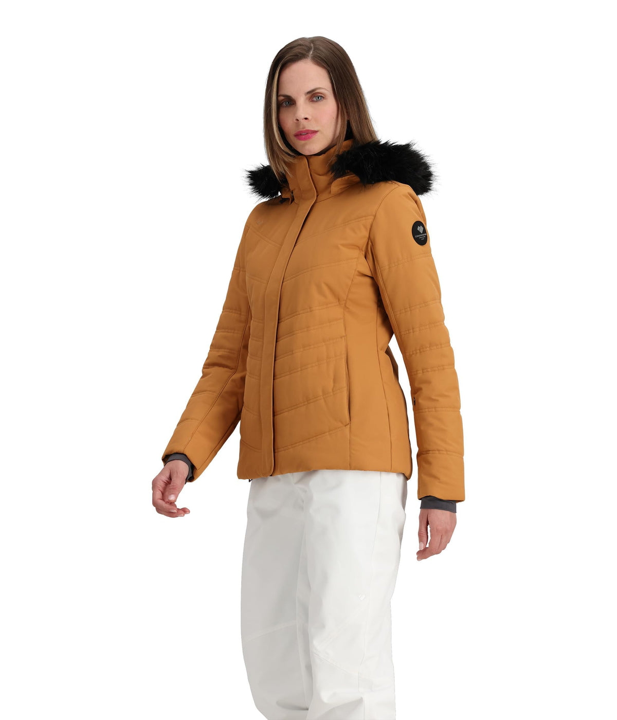 Obermeyer Tuscany II Ski Jacket Brown Sugar Size 12 HydroBlock 10K Warm