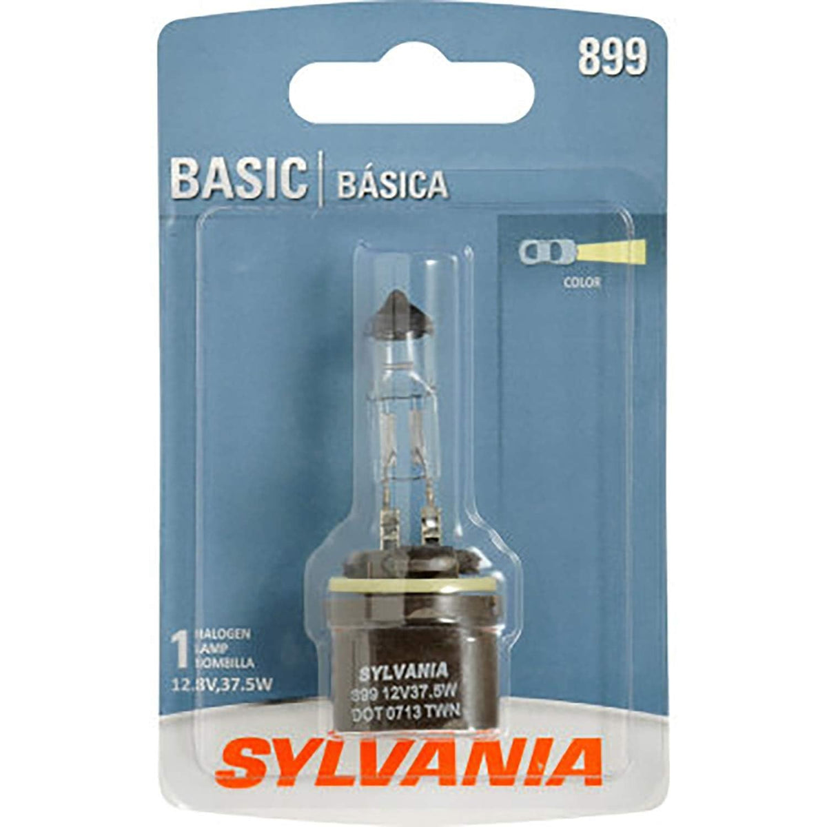 SYLVANIA 899 Basic Halogen Bulb for Fog & Headlight 12V 37.5W 1000lm