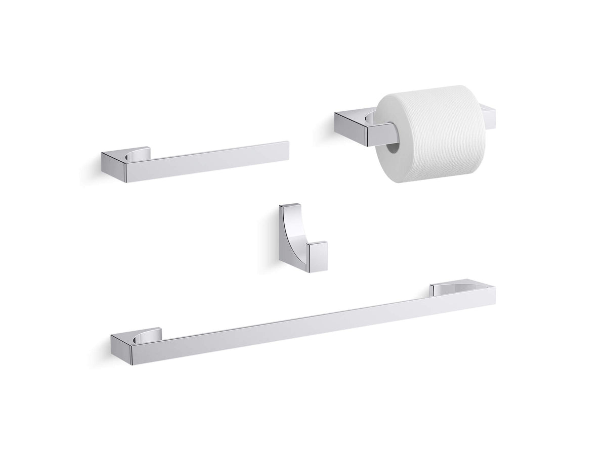 Kohler Minimal 26570-CP Towel Bar Wall Mount 10-7/16-Inch Polished Chrome