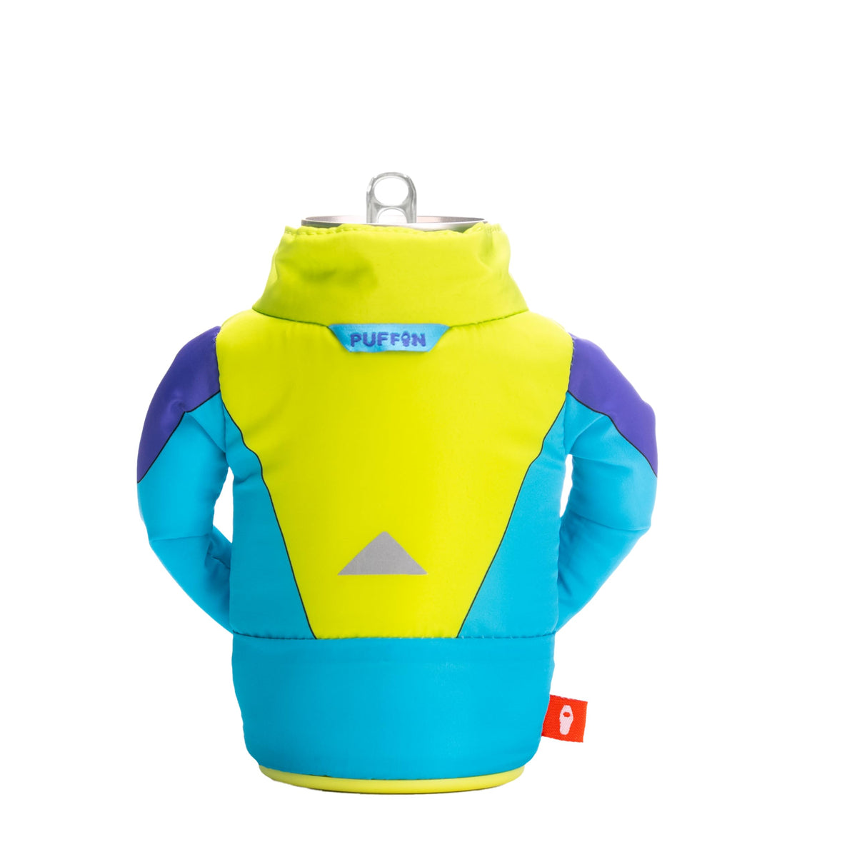 Puffin The Miller Ski Jacket Insulated Can & Bottle Cooler Coozie – Cyan