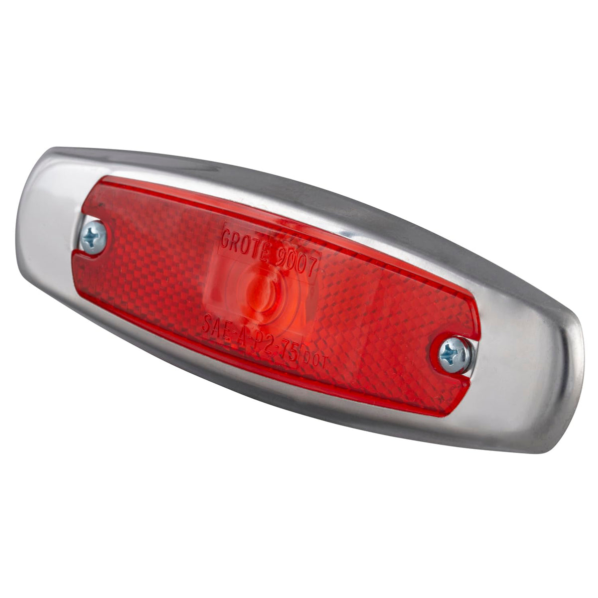Grote 45662 Low-Profile Red Clearance Marker Light with Reflector & Bezel