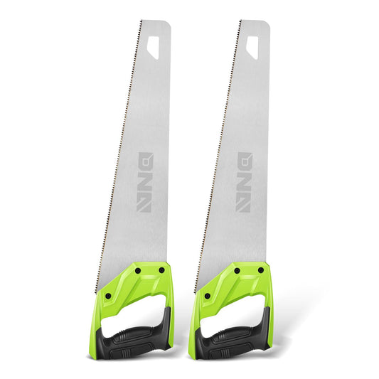 17" Bi-Ground Teeth Hand Saw 2-Pack - Wood Cutting Tool by DNA MOTORING