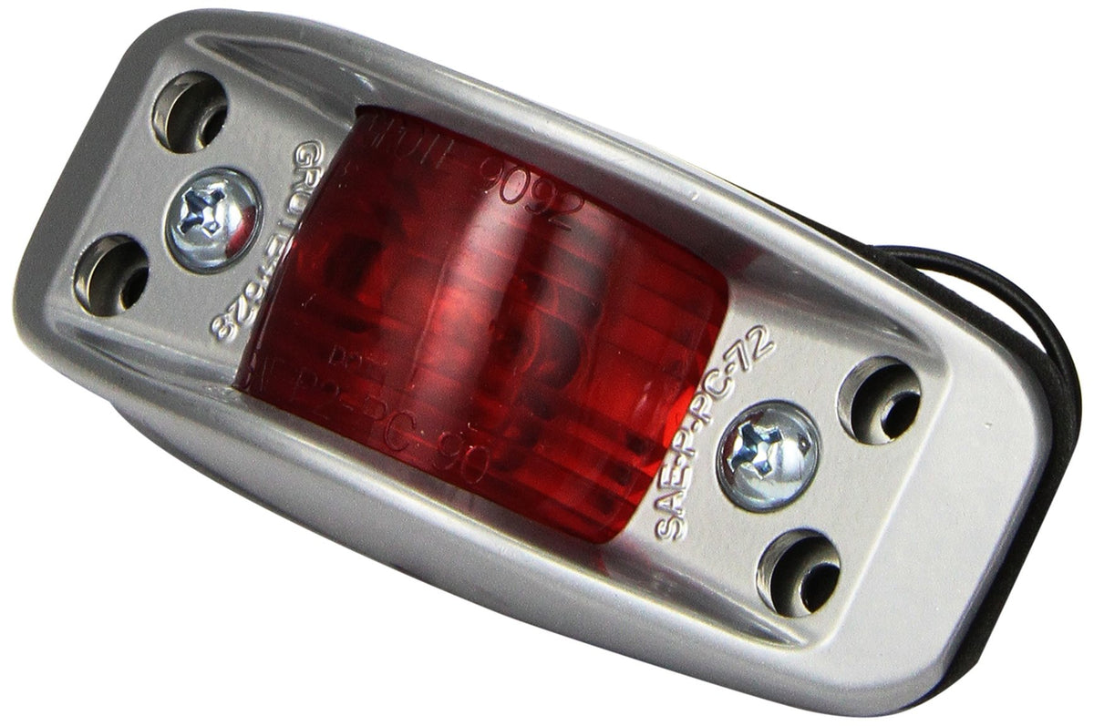 Grote 46292 Red Die-Cast (Aluminum Clearance Marker Light, Rear Socket)