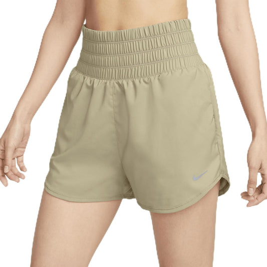 Nike One Women's Dri-FIT High-Waisted 3-Inch Lined Shorts Neutral Olive