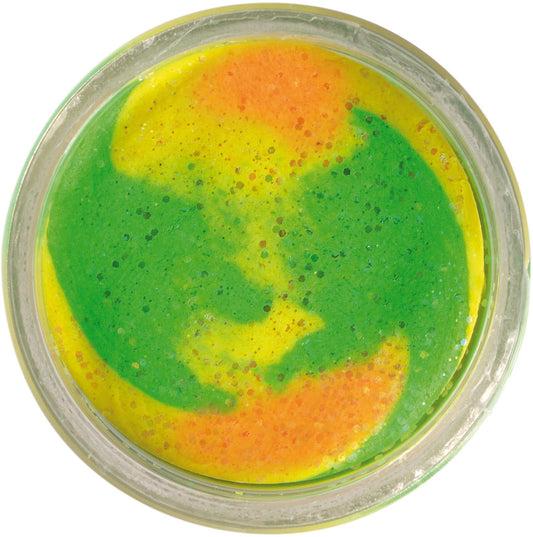 Berkley PowerBait Glitter Trout Bait Rainbow 1.8 oz Floating Jar