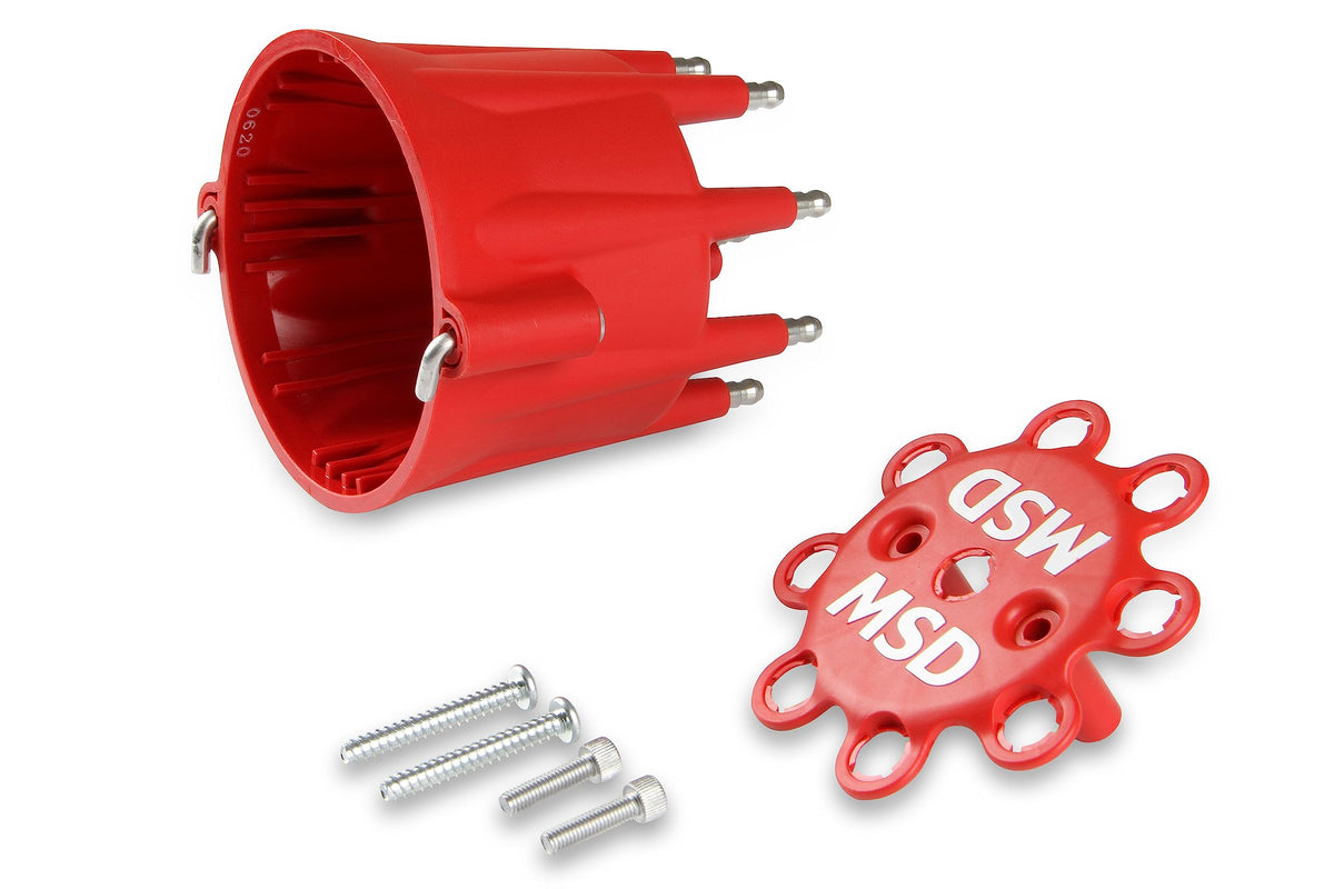 MSD 8433 Distributor Cap HEI Style Red