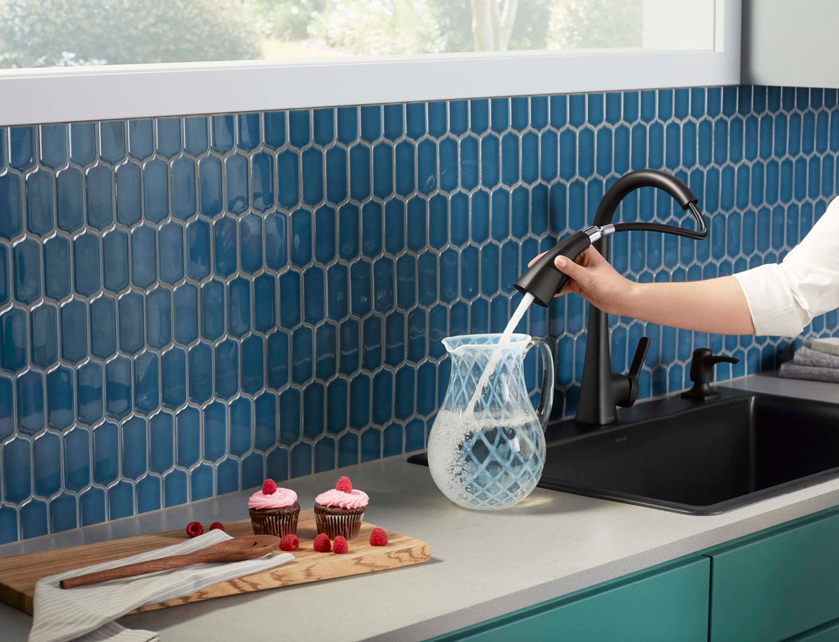 Kohler Maxton R26281-SD-BL Touchless Pull Down Kitchen Faucet Soap Dispenser Mat