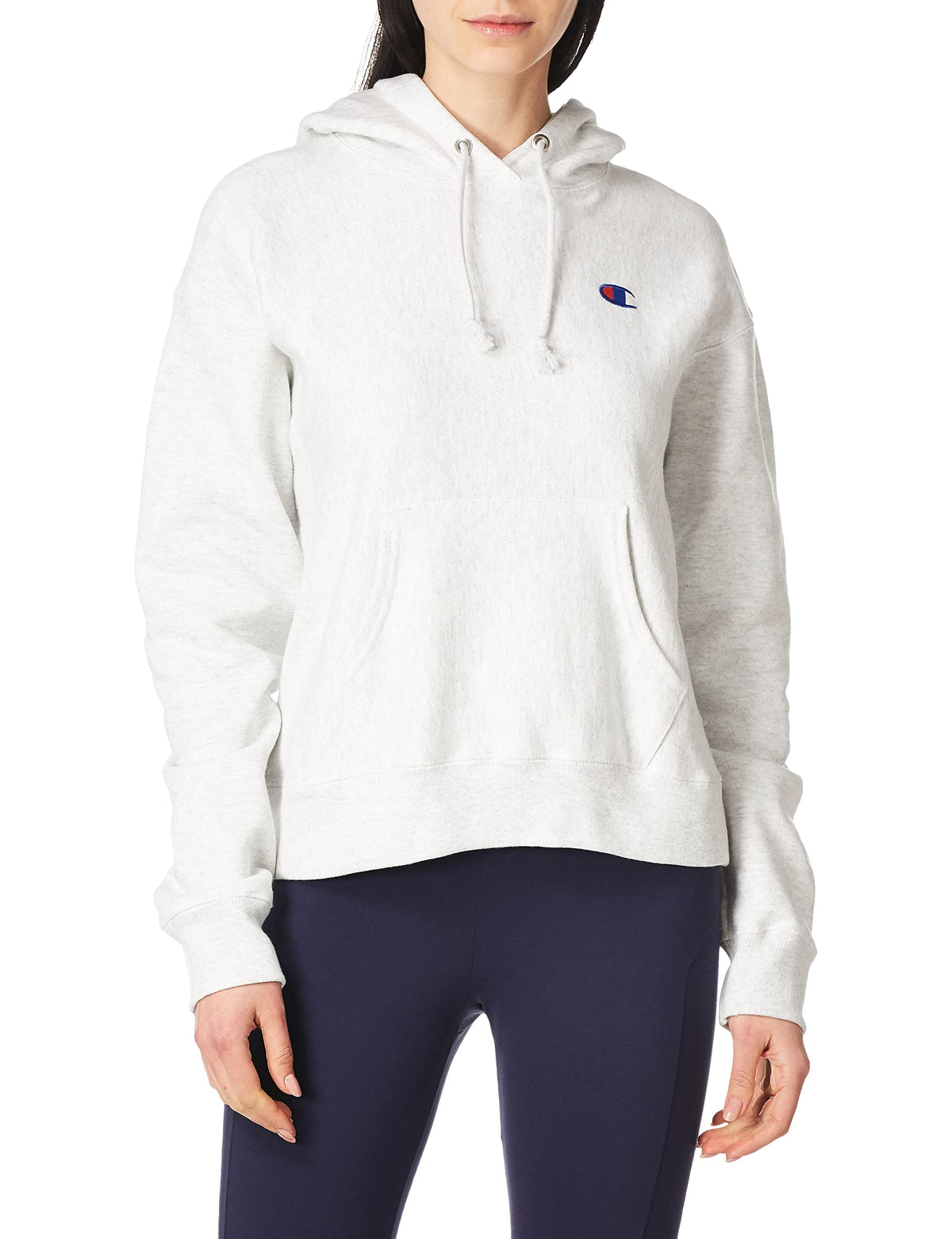 Champion Women's XS Silver Grey Pullover Hoodie Sweatshirt