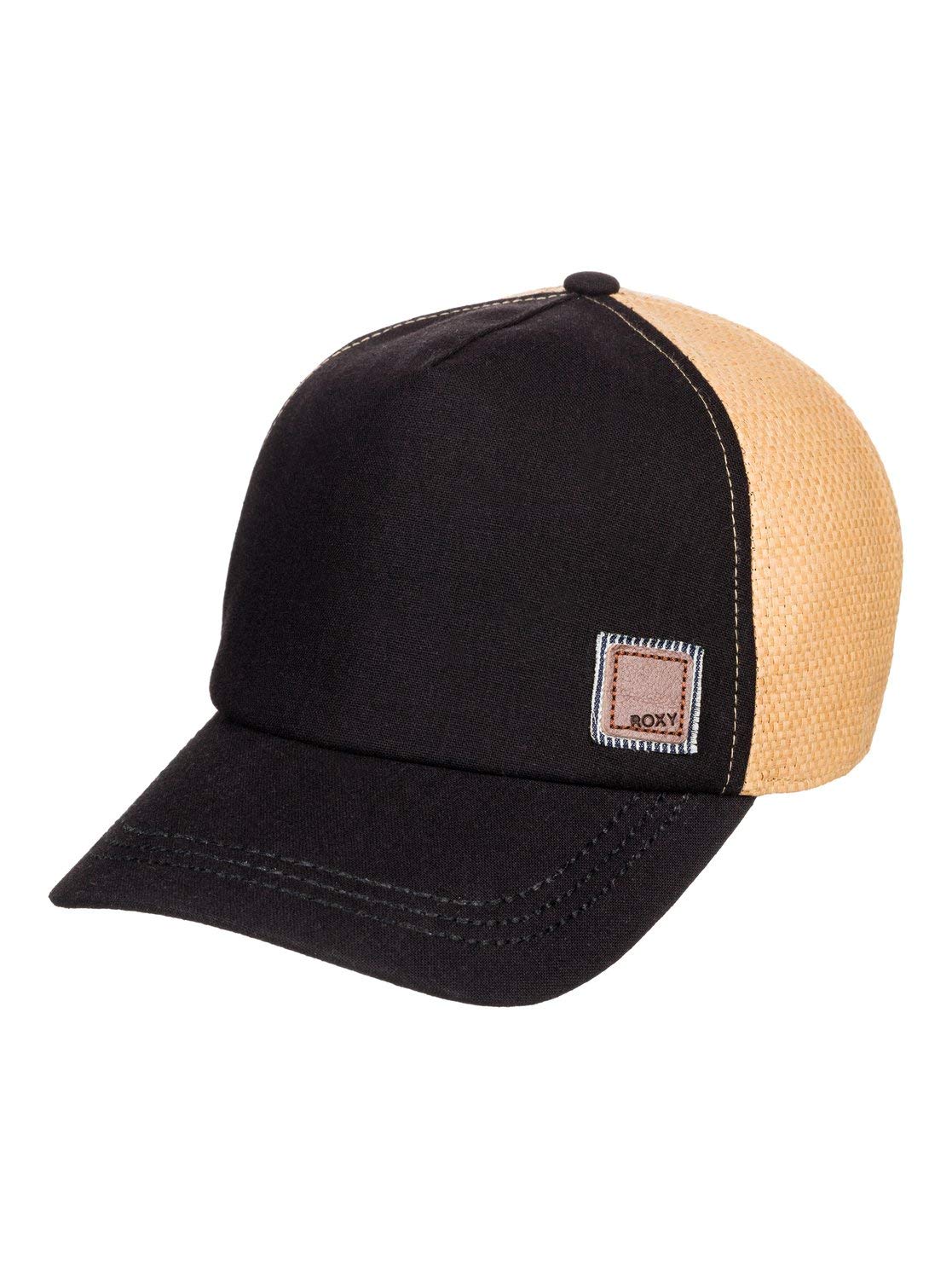 Roxy Incognito Women's Trucker Hat Black Adjustable Mesh Snapback Cap