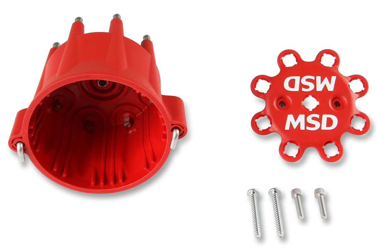MSD 8433 Distributor Cap HEI Style Red