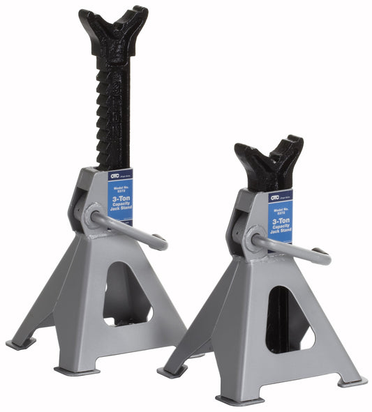 OTC 5372 Stinger 3-Ton Ratcheting Jack Stands Pair 12-17-11/16" Steel