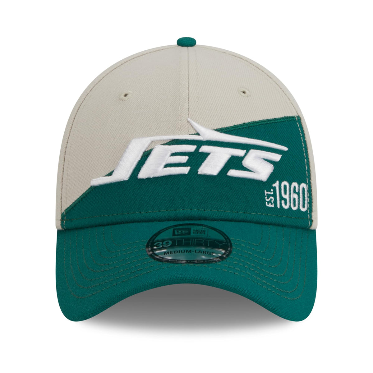 Era Men's Chicago Bears 2023 Sideline Flex Hat Cream Navy Medium-Large