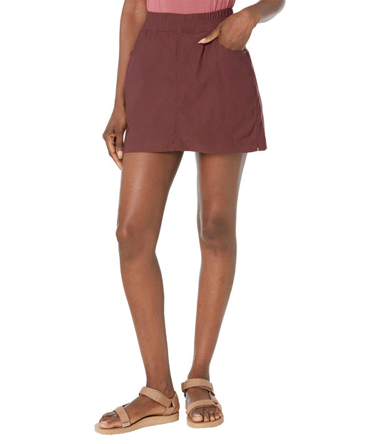 prAna Halle E-Waist Short II Women's Cacao Brown Hiking Shorts Size 8