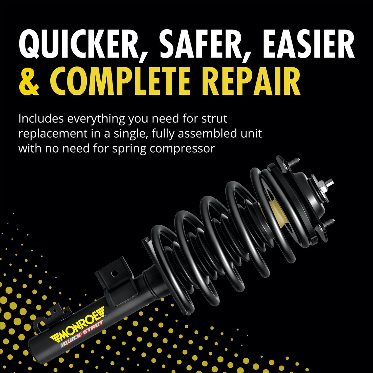 Monroe 272368 Front Left Quick-Strut Assembly 07-10 Jeep Compass Patriot