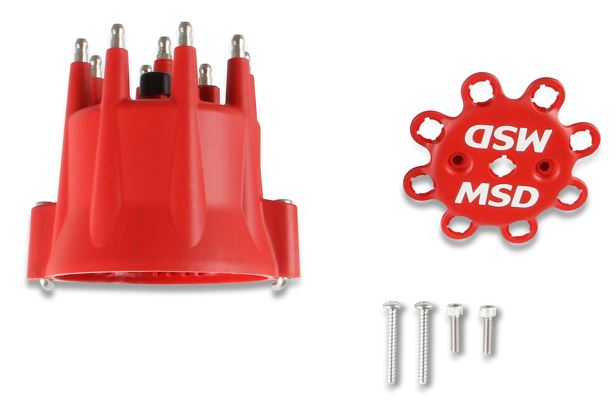 MSD 8433 Distributor Cap HEI Style Red