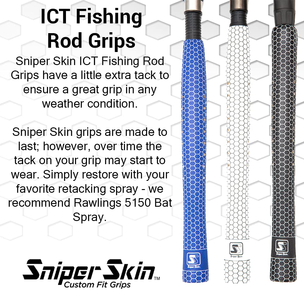 SNIPER SKIN Fishing Rod Grip Green Camo Trimable 11 Inch Slip Resistant