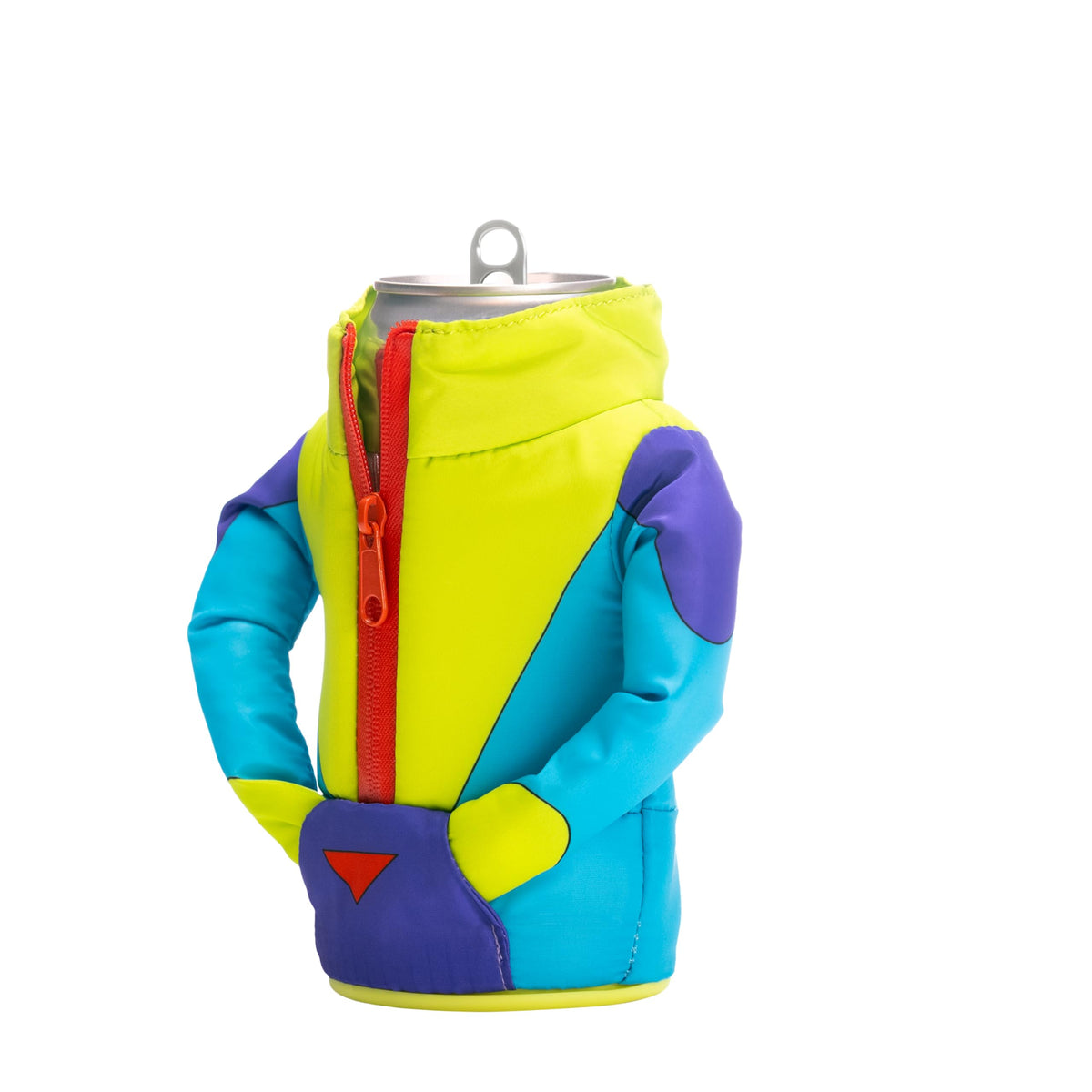 Puffin The Miller Ski Jacket Insulated Can & Bottle Cooler Coozie – Cyan