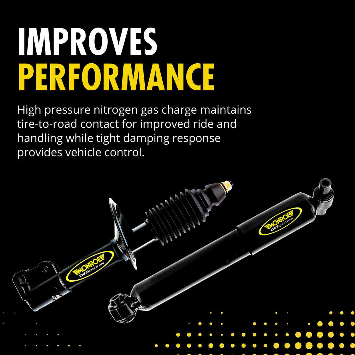 Monroe OESpectrum 71340 Suspension Strut Shock Absorber Performance Black