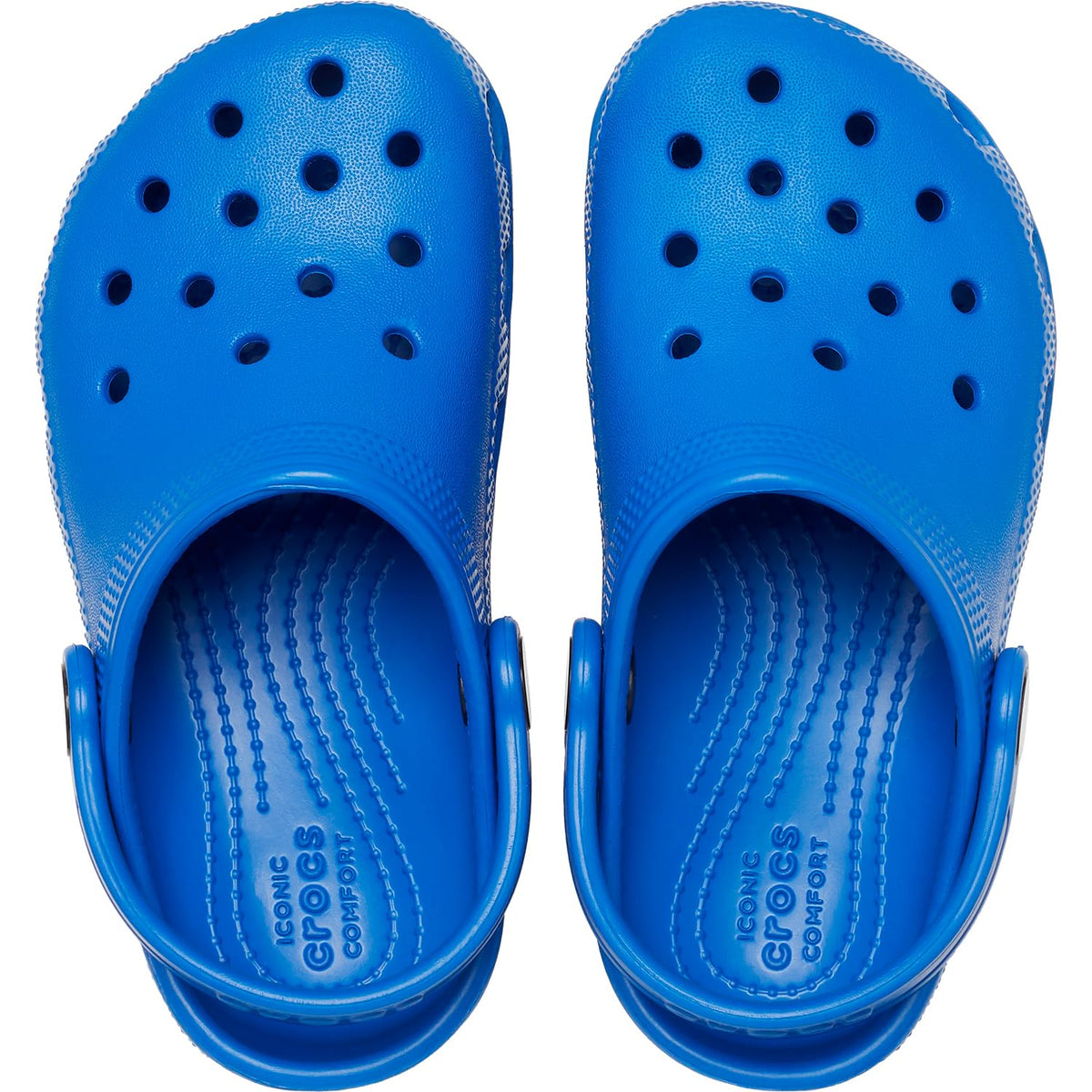 Crocs Unisex-Child Classic Clogs, Blue Bolt, 8 Toddler