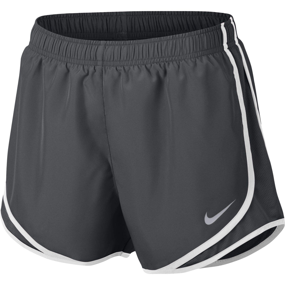 Nike Women's Tempo Running Shorts Gray White XS Dry Mesh 100% Polyester