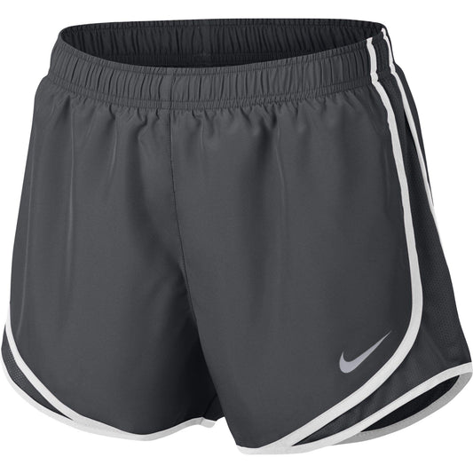 Nike Women's Tempo Running Shorts Gray White XS Dry Mesh 100% Polyester